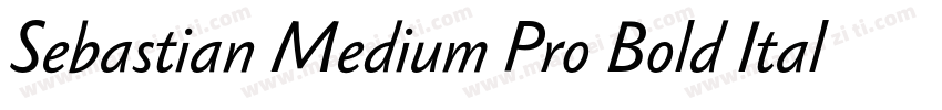 Sebastian Medium Pro Bold Italic字体转换